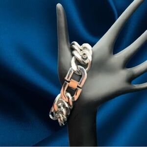 Unisex 20mm Stainless Steel Chain Bracelet 8.5”